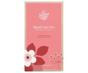 The-Handmade-Soap Collection Coriander-Seed,-Geranium-VetiverHand soap and hand lotion gift set Hand soap 250 ml + hand lotion 250 ml