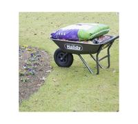 The Handy 65 Litre Galvanised Steel Wheelbarrow with Pneumatic Wheel The Handy 65 Litre Galvanised Steel Wheelbarrow with Pneumatic Wheel