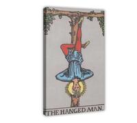 The Hanged Man Tarot Card Art Canvas Poster Wall Art Decor Print Picture Paintings for Living Room Bedroom Decoration 24x36inch(60x90cm)