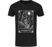 The Hanged Man Tarot Card, Heather Black T-Shirt, Gothic Skeleton, Deadly Tarot