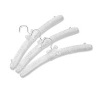 The Hanger Store 10 Padded Coat Hangers for Clothes, Wedding Dress Hangers