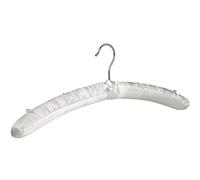The Hanger Store 10 Satin Soft Padded Bridal Coat Hangers, 47cm Wedding Dress Gown Hangers