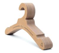 The Hanger Store 10 Trouser Hanger with Clips Eco Friendly Paper Fibreboard