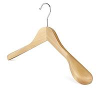 The Hanger Store 2 Ladies Wooden Coat Hangers with Broad ends for Suits and Jackets