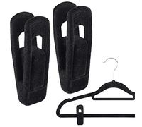 The Hanger Store - 20 Velvet Clips for Hangers for Clothes, Black
