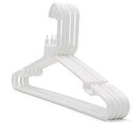 The Hanger Store 30 White Strong Heavy Duty Plastic Coat Hangers - Choose Colour