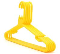 The Hanger Store 30 Yellow Strong Heavy Duty Plastic Coat Hangers - Choose Colour