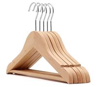 The Hanger Store - 5 Pack Kids Wooden Coat Hangers for Baby Toddler