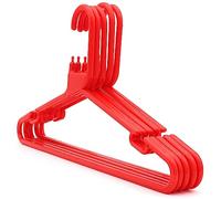 The Hanger Store 60 Red Strong Heavy Duty Plastic Coat Hangers - Choose Colour