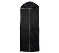 The Hanger Store Premium 72" Long Dress Cover Extra Wide, Black, Full Length Wedding Gown Garment Protector Storage Bag