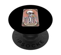 The Hangover Hierophant Tarot Skeleton Humor PopSockets Adhesive PopGrip