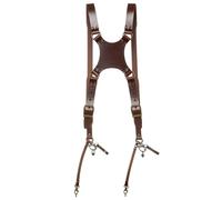 The Hantler Dual camera harness Brandy / Brass, Large