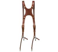 The Hantler Dual camera harness Cognac / Brass, Large