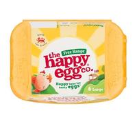 The Happy Egg Co. Free Range Eggs 6 Large | Case of 1