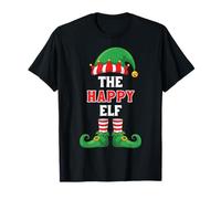 The Happy Elf Shirt Funny Jolly Christmas Pajama Top T-Shirt