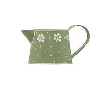 The Happy Garden Lipped Galvanised Watering Can - Durable Metal Water Can for Indoor & Outdoor Plants - Precision Pour Spout - Decorative Green Garden Accessory - 1.5L Capacity (Green)