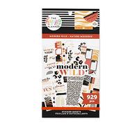 The Happy Planner Sticker Pack for Calendars, Journals and Projects -Multi-Colour, Easy Peel - Scrapbook Accessories - Modern Wild Theme - 30 Sheets, 929 Stickers Total