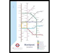 The Happy Puzzle Company - Blackpool Underground Jigsaw Map 1000 Pieces - Jigsaw Puzzles for Adults 1000. This is an official Transport For London licenced product.