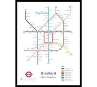 The Happy Puzzle Company - Bradford Underground Jigsaw Map 1000 Pieces - Jigsaw Puzzles for Adults 1000. This is an official Transport For London licenced product.