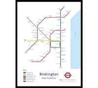 The Happy Puzzle Company - Bridlington Underground Jigsaw Map 1000 Pieces - Jigsaw Puzzles for Adults 1000. This is an official Transport For London licenced product.