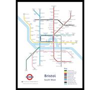 The Happy Puzzle Company - Bristol Underground Jigsaw Map 1000 Pieces - Jigsaw Puzzles for Adults 1000. This is an official Transport For London licenced product.