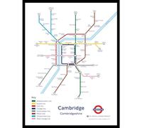 The Happy Puzzle Company - Cambridge Underground Jigsaw Map 1000 Pieces - Jigsaw Puzzles for Adults 1000. This is an official Transport For London licenced product.