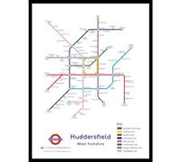 The Happy Puzzle Company - Huddersfield Underground Jigsaw Map 400 Pieces - Jigsaw Puzzles for Adults 400. This is an official Transport For London licenced product.