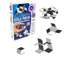 The Happy Puzzle Company | Illusion Cubes | Create your Own Optical Illusions | 120 Challenges to Keep you Entertained | Learning Activity | Ages 6+