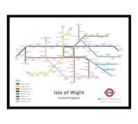 The Happy Puzzle Company - Isle of Wight Underground Jigsaw Map 400 Pieces - Jigsaw Puzzles for Adults 400. This is an official Transport For London licenced product.