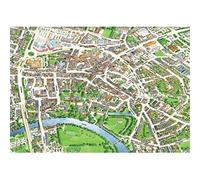 The Happy Puzzle Company - Jigraphy Cityscapes Puzzle | 1000 Pieces | Collectable UK City Puzzle Series (Hereford)