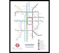 The Happy Puzzle Company - Leicester Underground Jigsaw Map 1000 Pieces - Jigsaw Puzzles for Adults 1000. This is an official Transport For London licenced product.