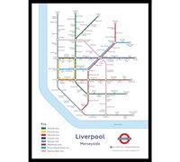 The Happy Puzzle Company - Liverpool Underground Jigsaw Map 1000 Pieces - Jigsaw Puzzles for Adults 1000. This is an official Transport For London licenced product.