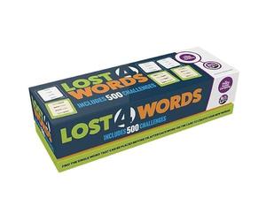 The Happy Puzzle Company Lost 4 Words - The Ultimate Quick-Fire Word Game, 500 Challenges for Non-Stop Fun - Sharpen Your Wits and Knowledge and Race Against Opponents - Perfect for Family Game Nights