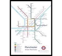 The Happy Puzzle Company - Manchester Underground Jigsaw Map 1000 Pieces - Jigsaw Puzzles for Adults 1000. This is an official Transport For London licenced product.