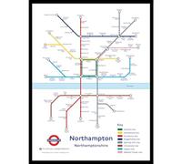 The Happy Puzzle Company - Northampton Underground Jigsaw Map 400 Pieces - Jigsaw Puzzles for Adults 400. This is an official Transport For London licenced product.