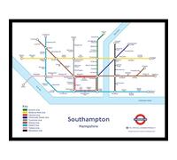 The Happy Puzzle Company - Southampton Underground Jigsaw Map 1000 Pieces - Jigsaw Puzzles for Adults 1000. This is an official Transport For London licenced product.