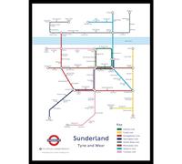 The Happy Puzzle Company - Sunderland Underground Jigsaw Map 1000 Pieces - Jigsaw Puzzles for Adults 1000. This is an official Transport For London licenced product.