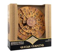 The Happy Puzzle Company | True Genius Grecian Computer | Wood Brain Teaser Puzzle Based Ancient Artifacts | Learn Lateral Thinking & Problem Solving Skills | Ages 14+