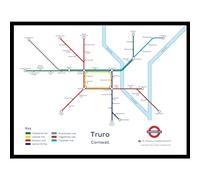 The Happy Puzzle Company - Truro Underground Jigsaw Map 1000 Pieces - Jigsaw Puzzles for Adults 1000. This is an official Transport For London licenced product.