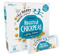 The Happy Snack Company Chickpeas Lightly Salted Pack of 20 x 25g Deliciously Plant Based Protein & Low Fat Sugar & Calories Free From 14 Allergens