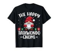 The Happy Taekwondo Gnome Martial Arts Lover Christmas T-Shirt