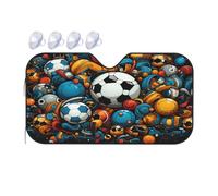 The Happy World of Soccer Windshield Sunshade for Car,Sun Protection and Insulation, Automotive Accessories