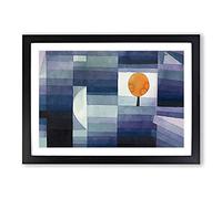 The Harbinger of Autumn by Paul Klee Framed Print | A2 Black Framed Wall Art | Ready to Hang | Modern Landscape Picture | Living Room Bedroom Lounge Office