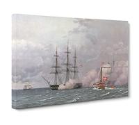 The Harbour Of Copenhagen By Christoffer Wilhelm Eckersberg Canvas Print | Gallery Wrapped 30mm Frame Wall Art | 30x20 inches | Ready to Hang | Classic Seascape Picture | Living Room Lounge Office