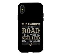 The Harder The Road The More Skilled It's Traveller Mason Case for iPhone X/XS