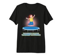 The Harder You Fall The Harder You Bounce Trampolining Premium T-Shirt