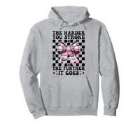 The Harder You Stroke Further It Goes Curling Stone Girl Pullover Hoodie