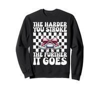 The Harder You Stroke Further It Goes Curling Stone Girl Sweatshirt