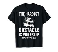 The Hardest Obstacle is Yourself Overcome It Parkour Traceur T-Shirt