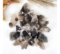 The Hare and the Moon Smokey Quartz Natural Crystal Cluster, Stone of Invisibility, with Description Card and Organza Bag